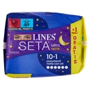 Lines Seta ultra notte con ali 10+1 pz